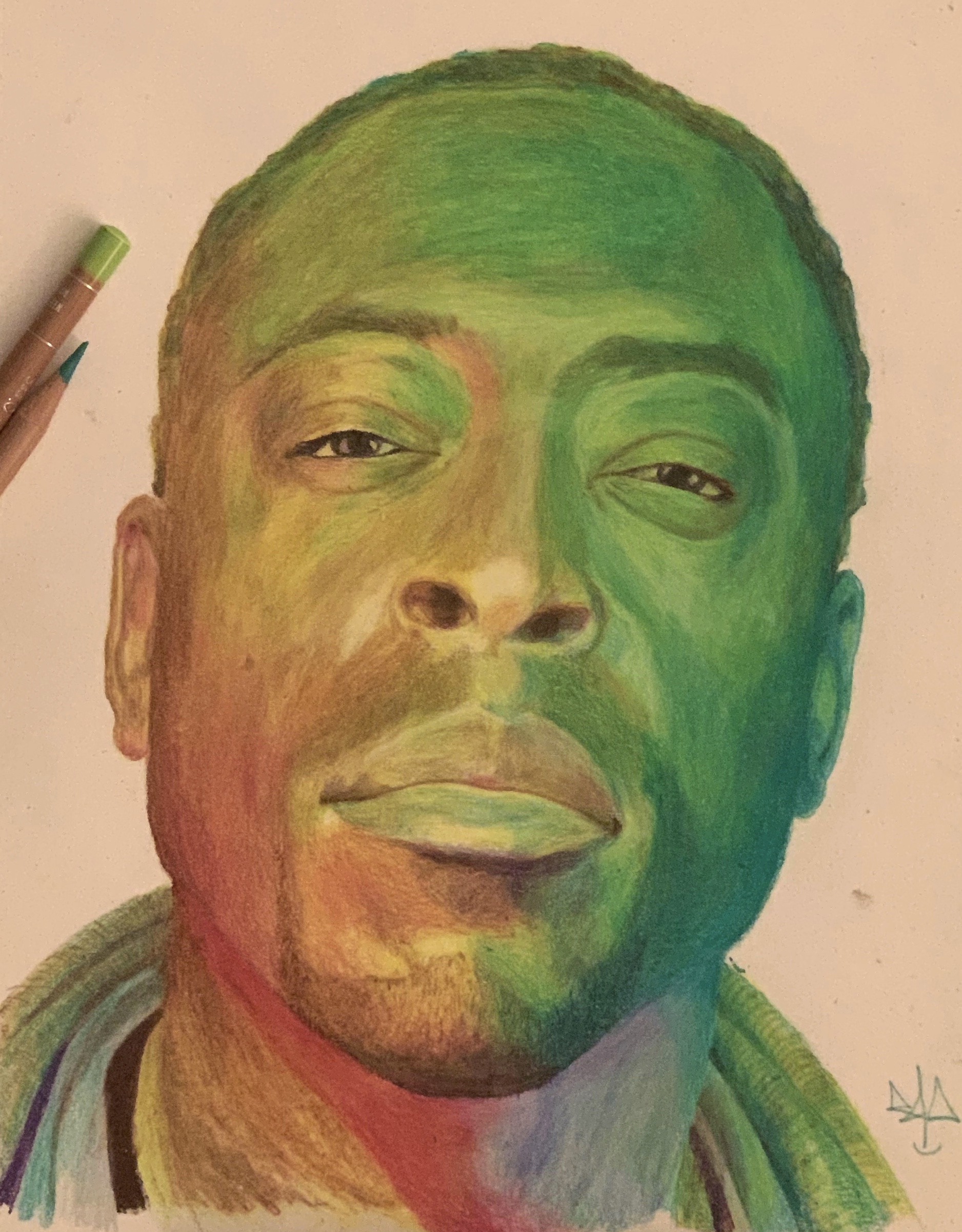 Rio — colored pencil portrait